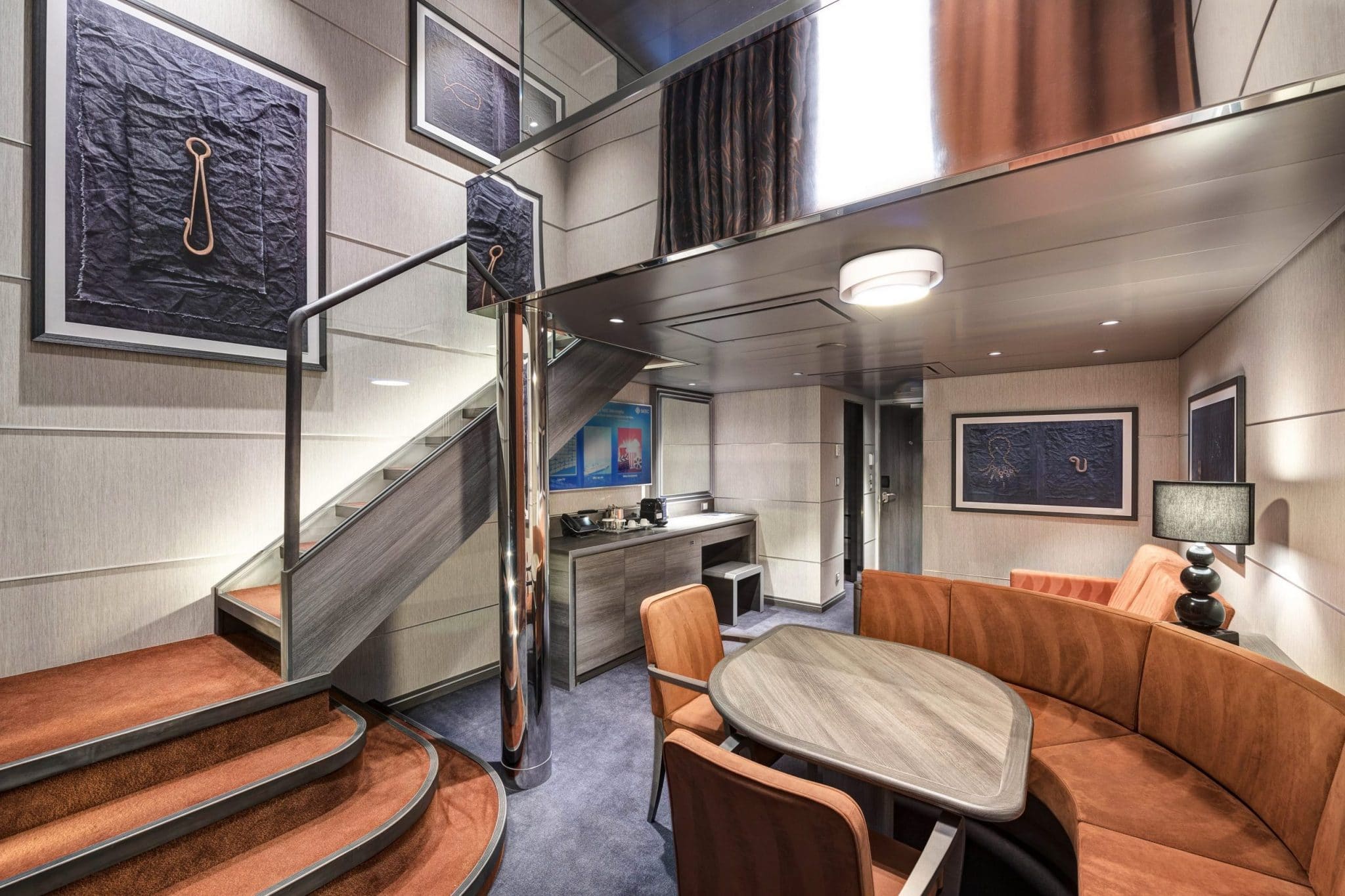 msc yacht club duplex suite with whirlpool bath