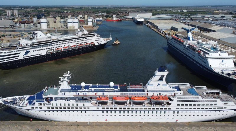 Astor, Magellan en Vasco da Gama in Tilbury