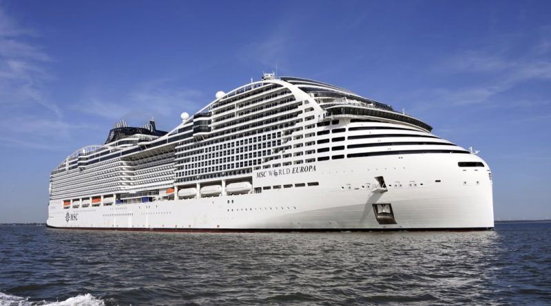 MSC World Europa testvaart